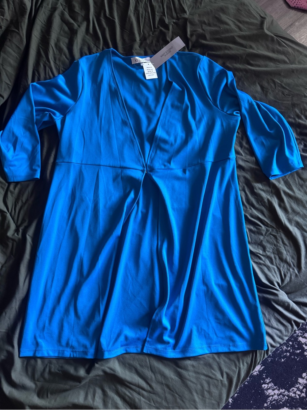 Kasper Imperial Blue Knit sweater
